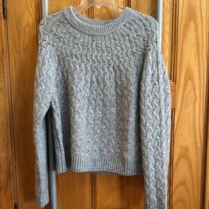 A New Day Gray Cable Knit Sweater with Sequins. Purchased at Target. never worn.